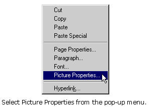 Open the Picture Properties dialog box.