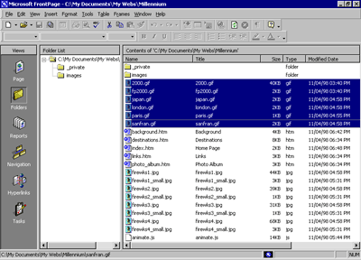 Organizing files in Folders view