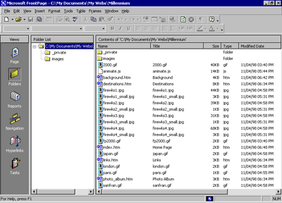 Folders view